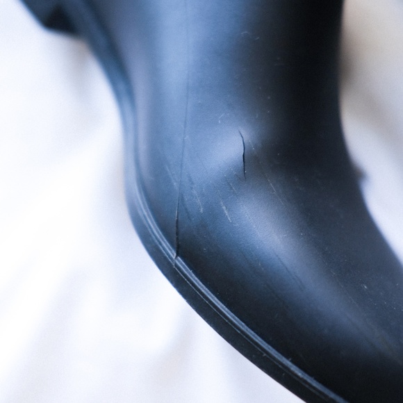 Black Sam Edelman Rain Booties - Picture 2 of 6